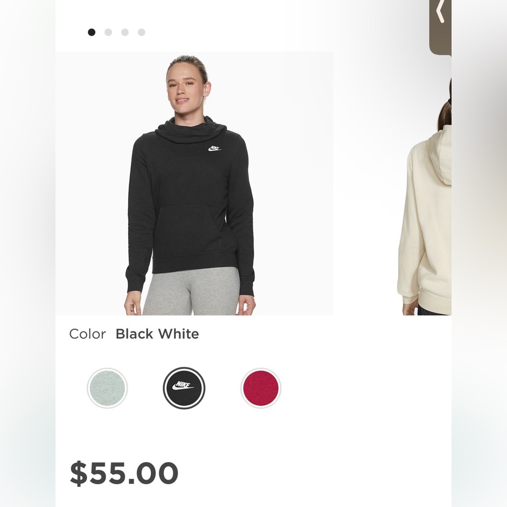 Nike turtleneck sweatshirt with pockets